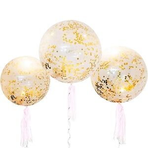 6-36 inch jumbo Gold Confetti Balloons party birthday weddings event decoration